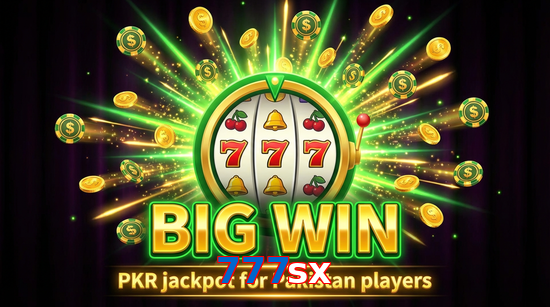 Big win animation on 777Sx slot game